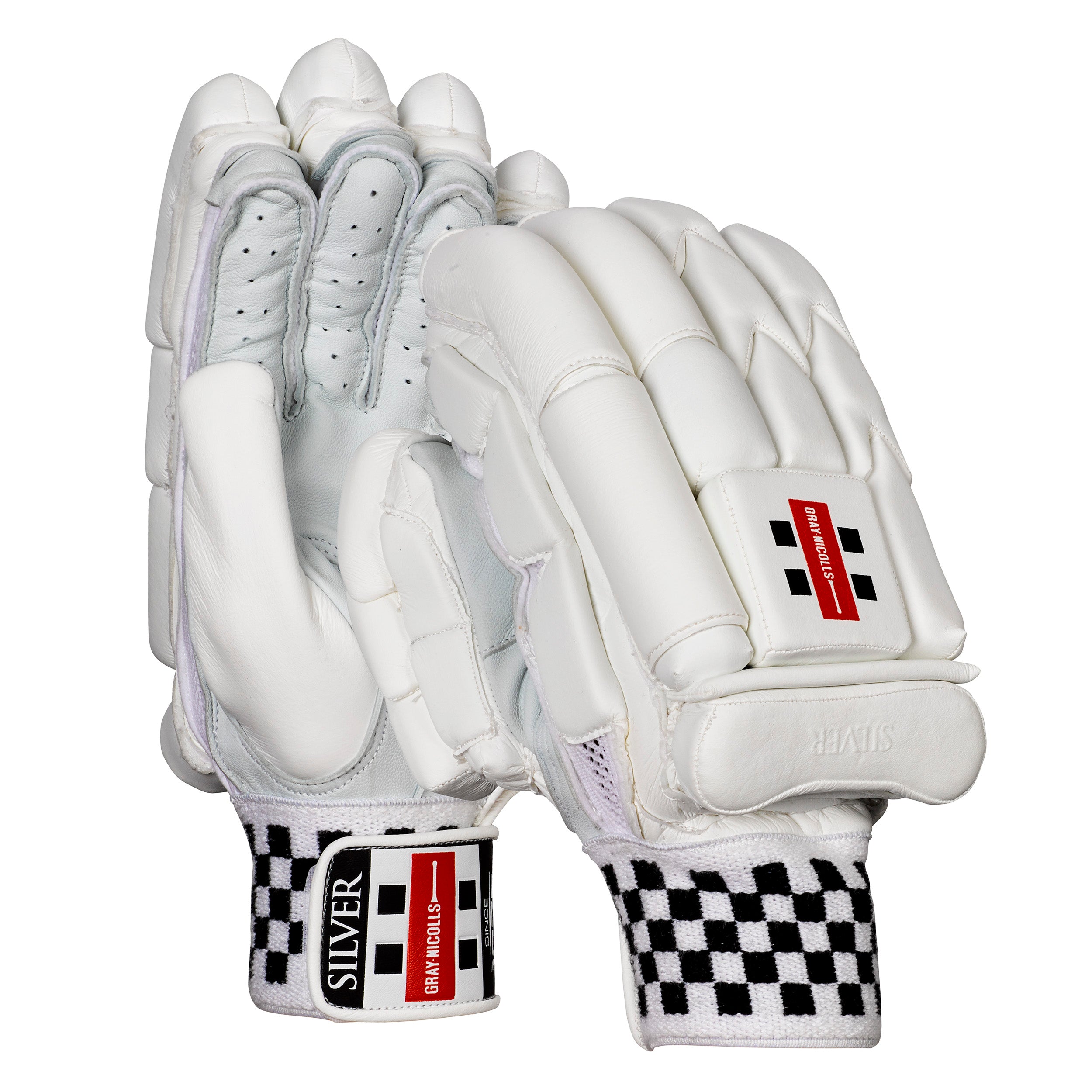 Gray Nicolls Silver Batting Gloves - Small Adult
