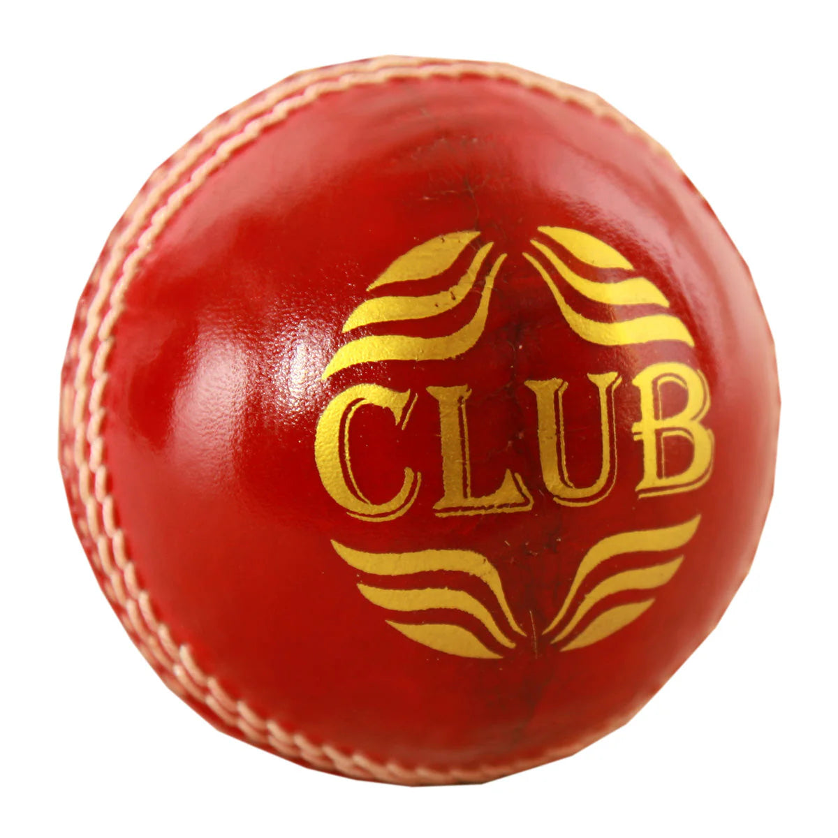 MRF Club Red Leather Ball - Junior