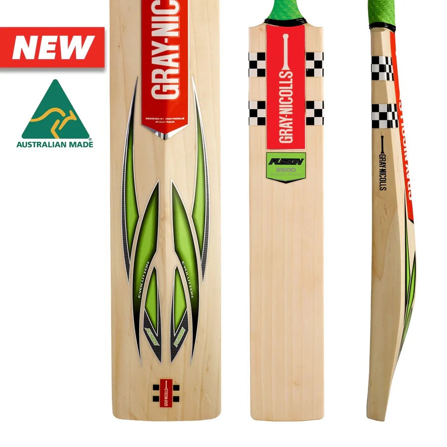 Gray Nicolls Fusion 2500 Cricket Bat - Short Blade Long Handle (Natural)