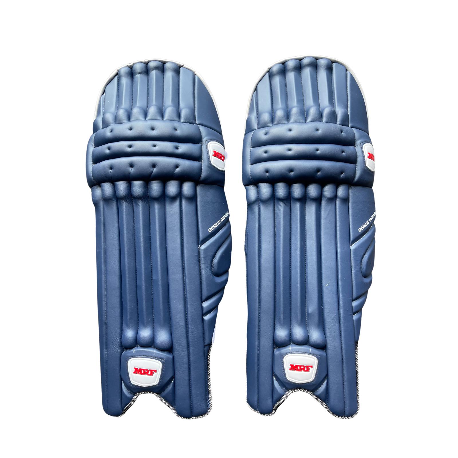 MRF Genius Grand Coloured Batting Pads - Navy Blue