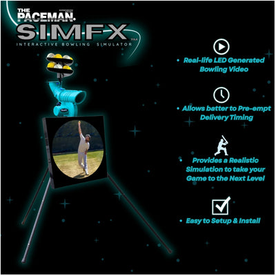 Paceman SIMFX Simulation Screen & Ball Feed System