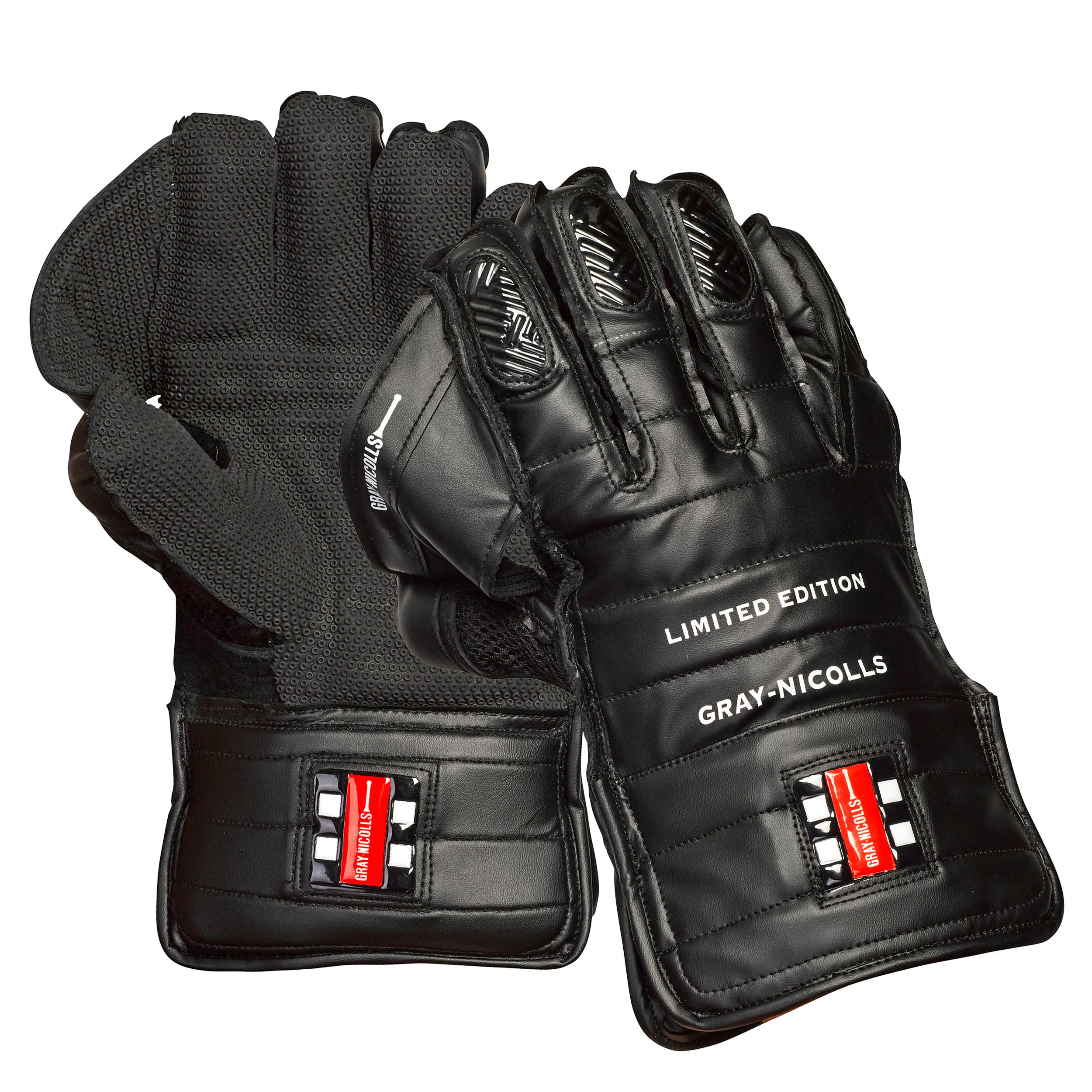Gray Nicolls Limited Edition Black Wicket Keeping Gloves - Adult
