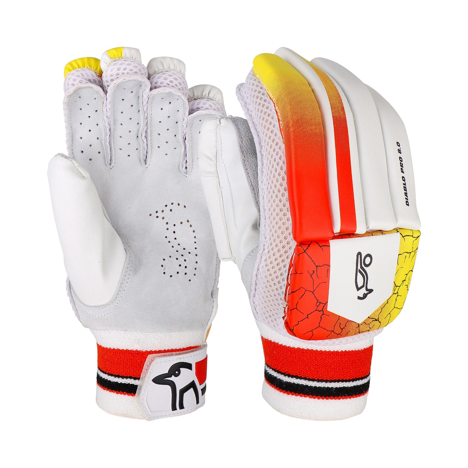 Kookaburra Diablo Pro 8.0 Cricket Batting Gloves - Adult