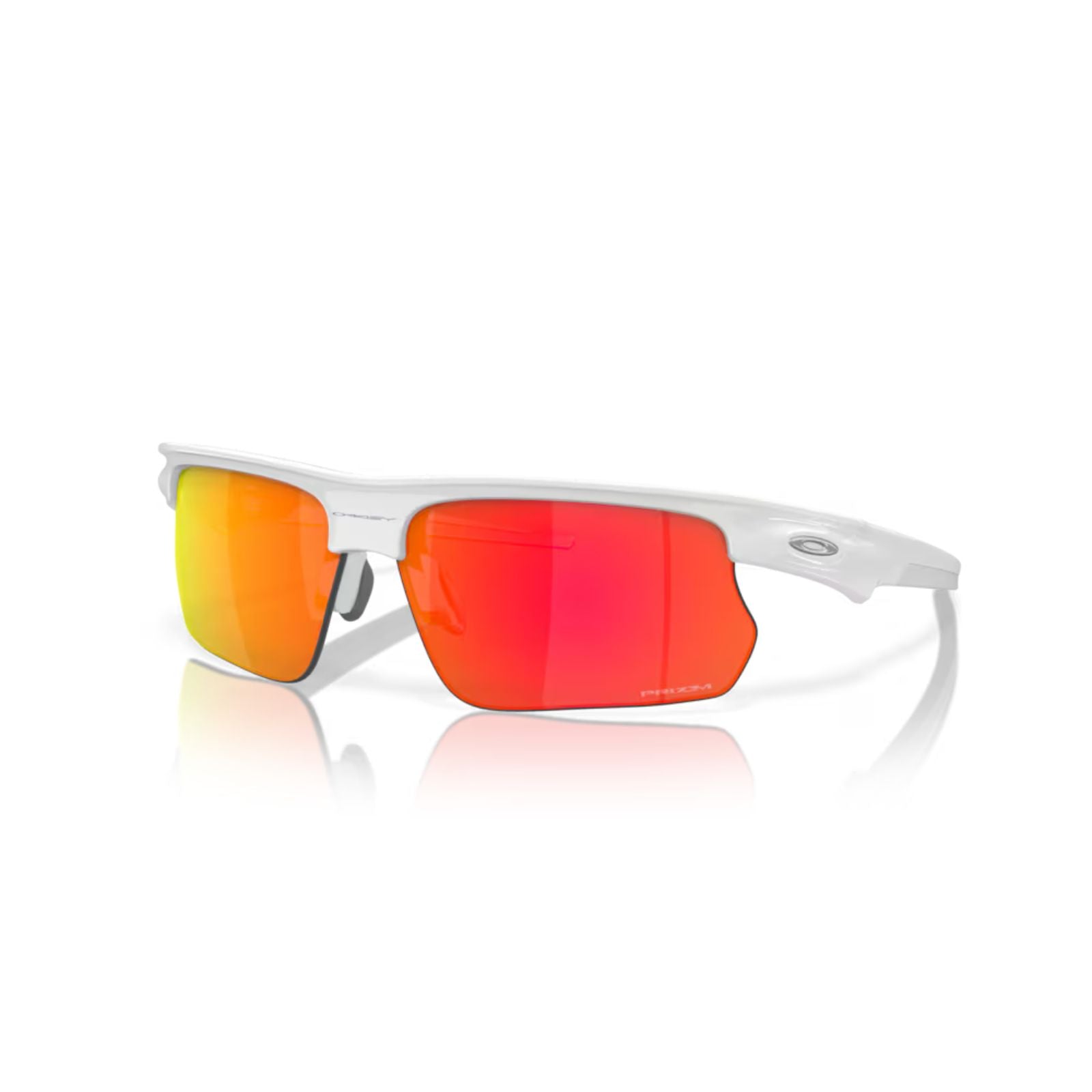 Oakley Bisphaera Polished White - Prizm Ruby Sunglasses