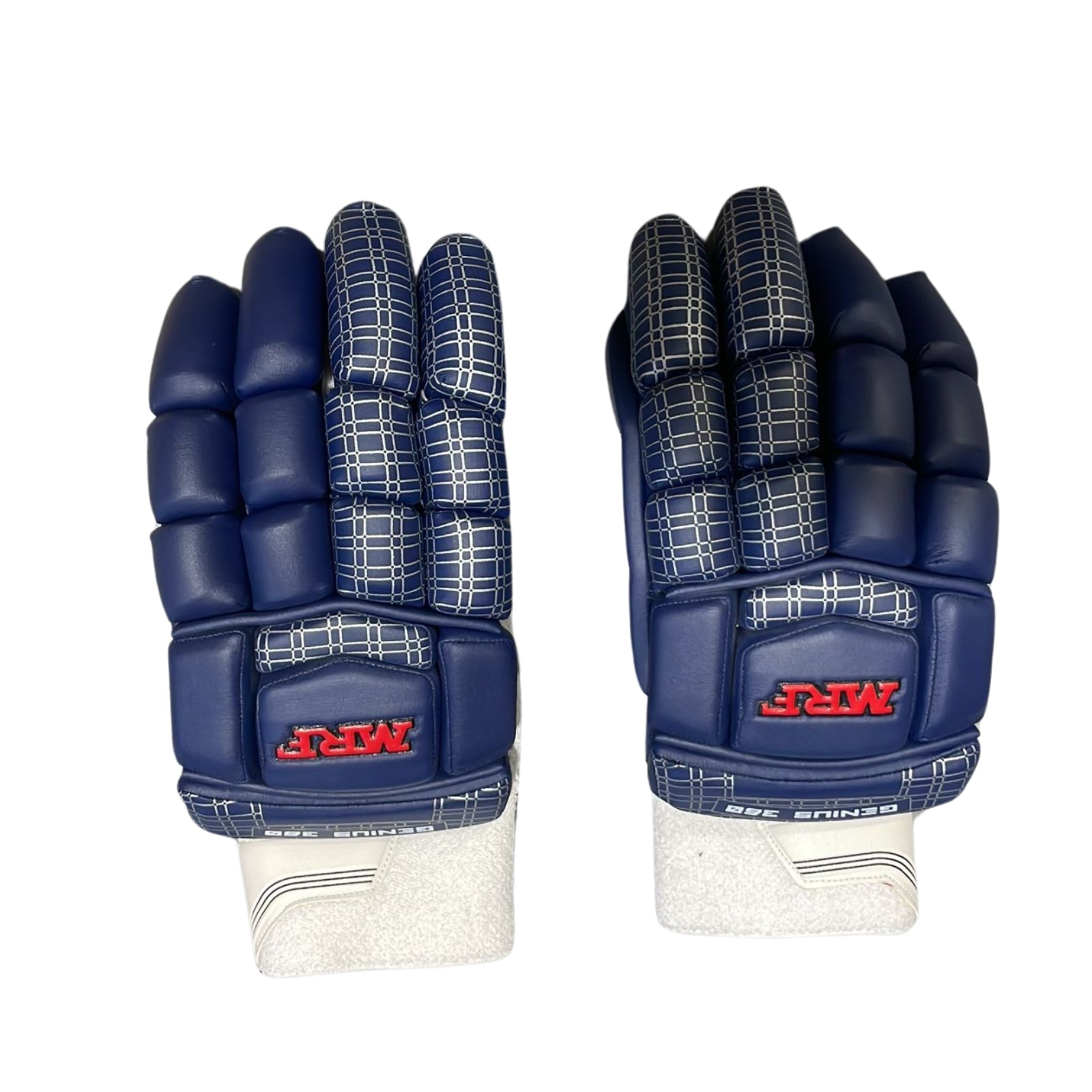 MRF Genius 360 Batting Gloves - Senior Navy