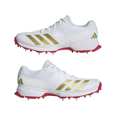 Adidas Adizero 22YDS Full Spike Shoes - White Gold