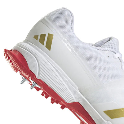 Adidas Adizero 22YDS Full Spike Shoes - White Gold
