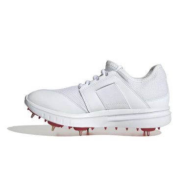 Adidas Howzat Full Spike Shoes - White Gold