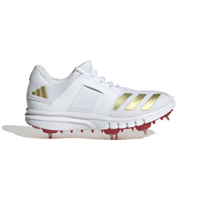 Adidas Howzat Full Spike Shoes - White Gold