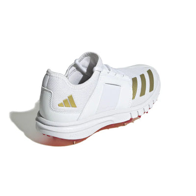 Adidas Howzat Full Spike Shoes - White Gold