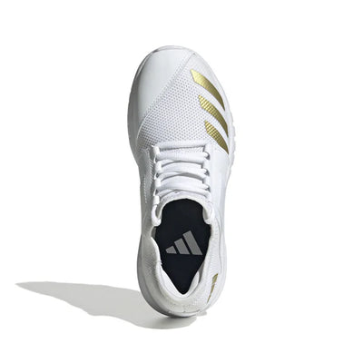 Adidas Howzat Full Spike Shoes - White Gold