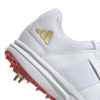 Adidas Howzat Full Spike Shoes - White Gold