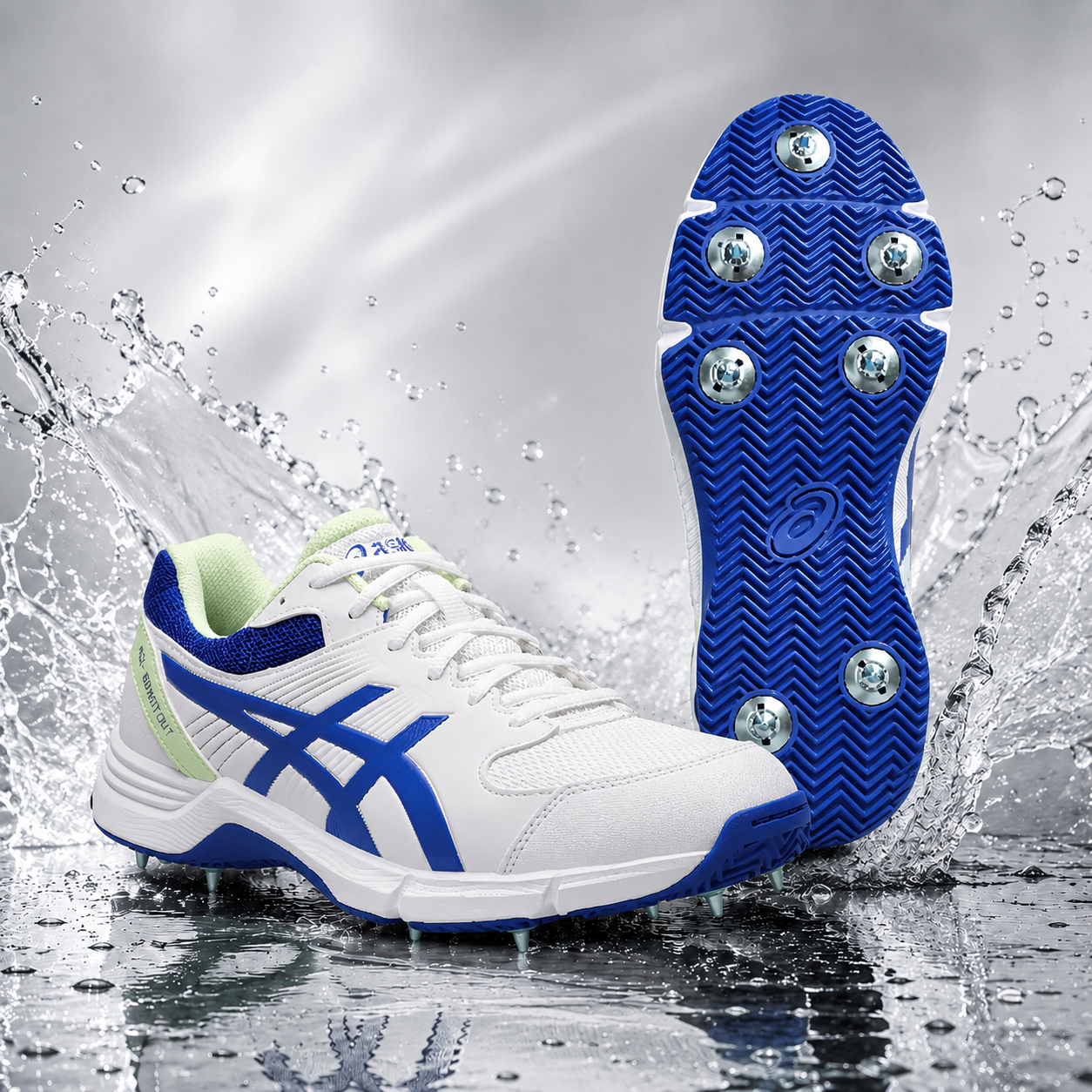 Asics Gel 100 Not Out Spike Cricket Shoes