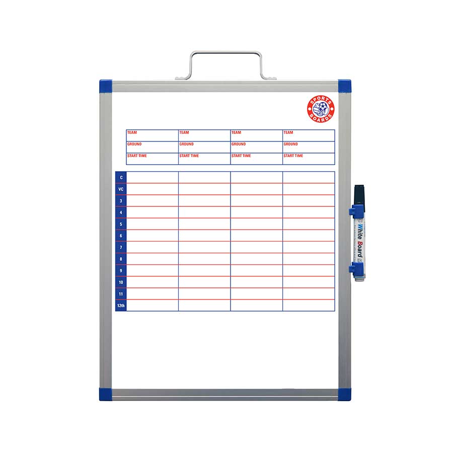 Cricket Coach Magnetic Clip Board - Sports Boards