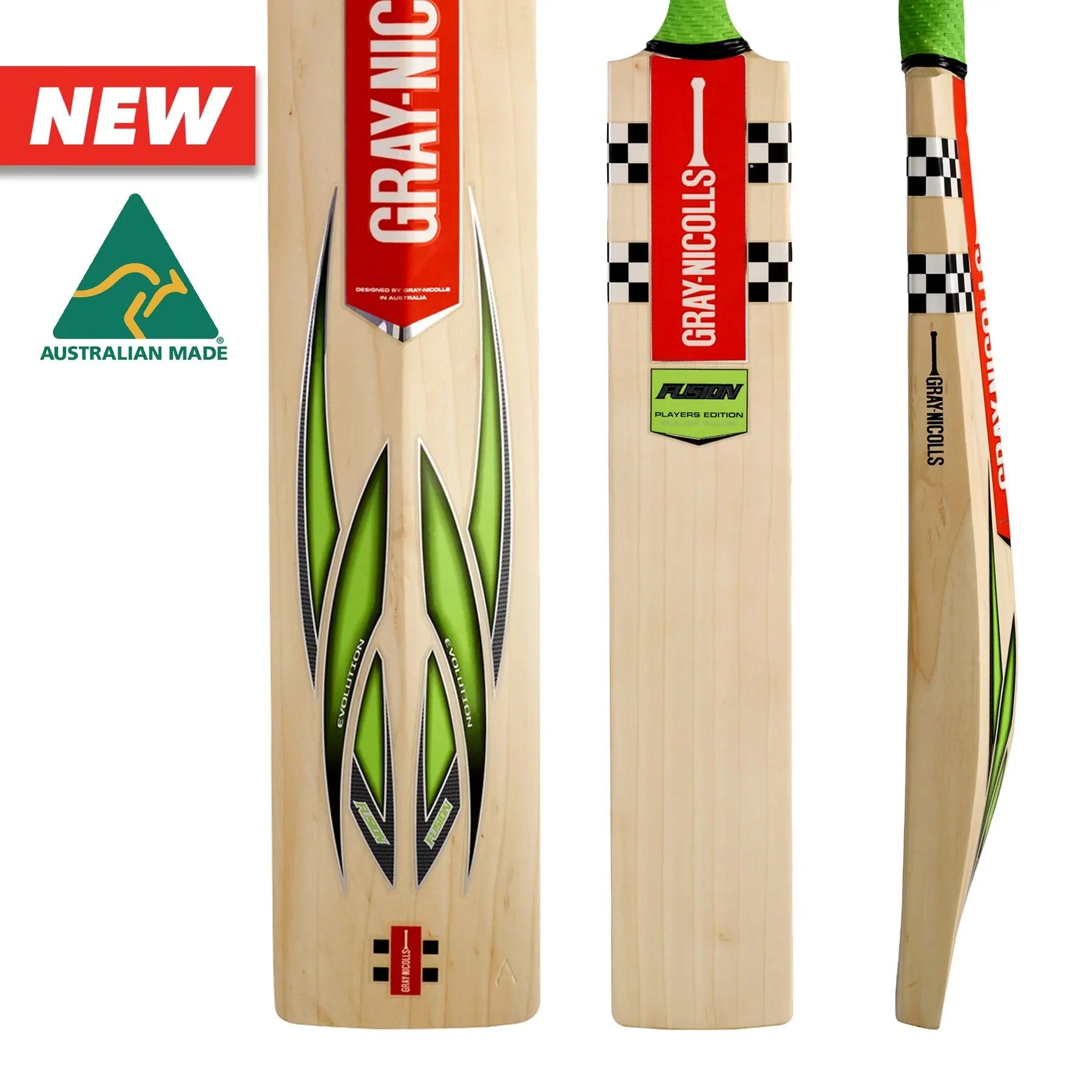 Gray Nicolls Fusion Players Edition Cricket Bat - Senior (Natural)
