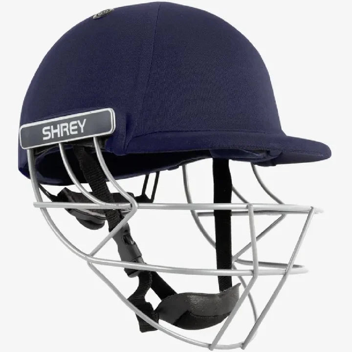 Shrey Classic 2.0 Helmet With Adjustment Dial & Neck Guard - Navy Blue Junior