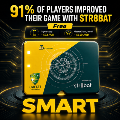 STR8BAT Pro Cricket Bat Smart Sticker V2.0 - Cricket Australia