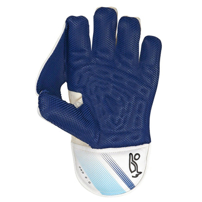 Kookaburra Pro 2.0 White / Blue Keeping Gloves - Senior