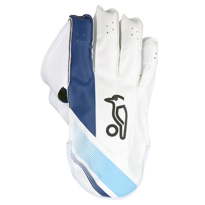 Kookaburra Pro 3.0 White / Blue Keeping Gloves - Small Junior