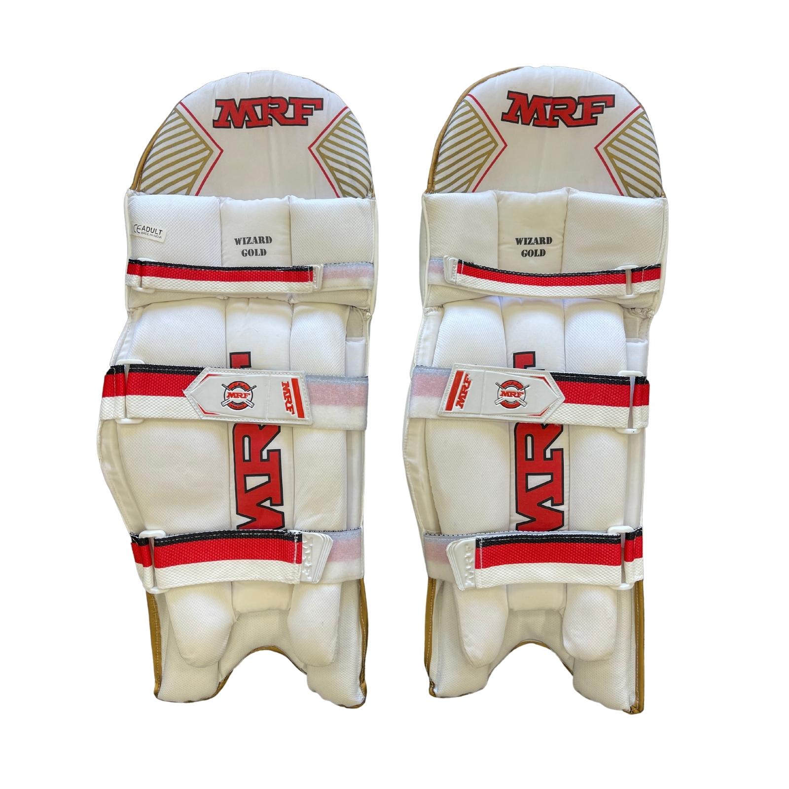 MRF Wizard Gold Batting Cricket Pads - Senior