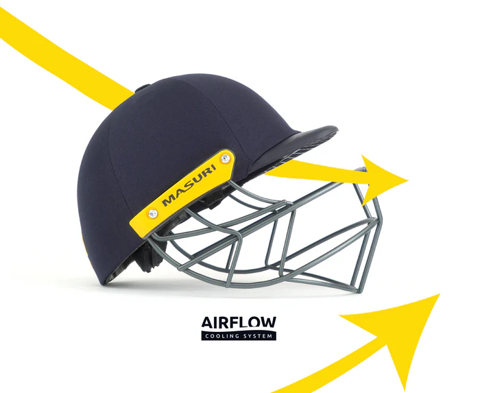 Masuri C Line Plus Steel Grille Cricket Helmet - Senior Navy