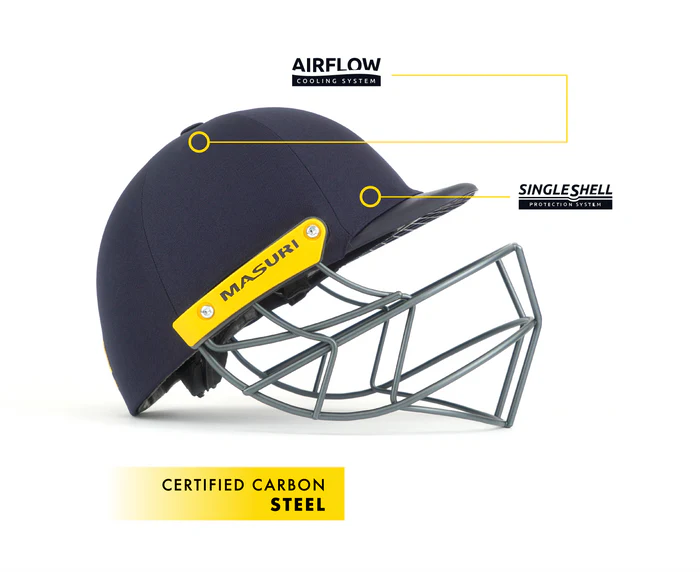 Masuri C Line Plus Steel Grille Cricket Helmet - Senior Navy