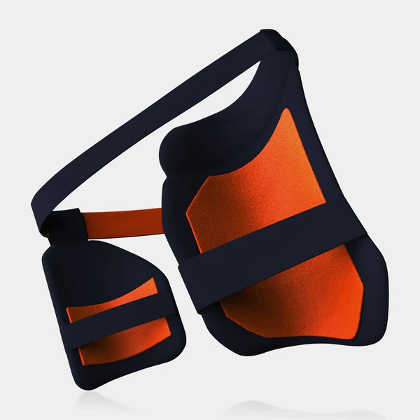 MoonWalkr 2.0 Cricket Combo Thigh Guard - Small Navy