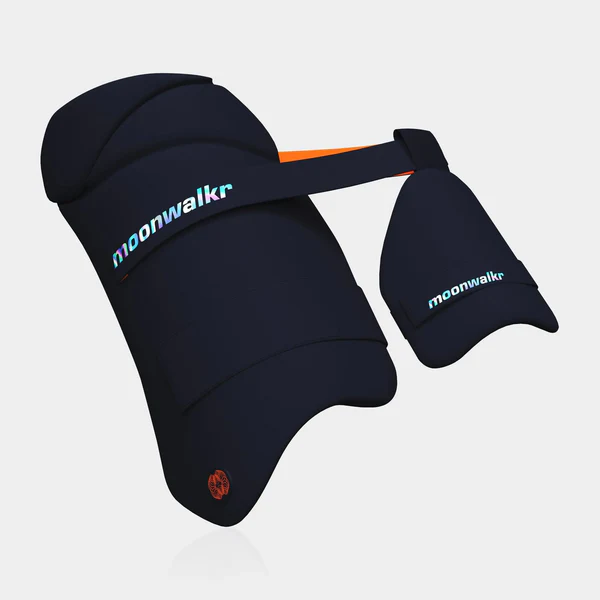 MoonWalkr 2.0 Cricket Combo Thigh Guard - Small Navy