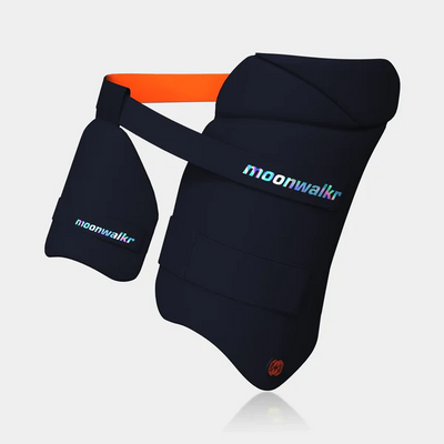 MoonWalkr 2.0 Cricket Combo Thigh Guard - Small Navy