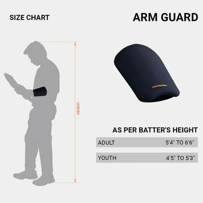 Moonwalkr Cricket Arm Guard - Adult Navy