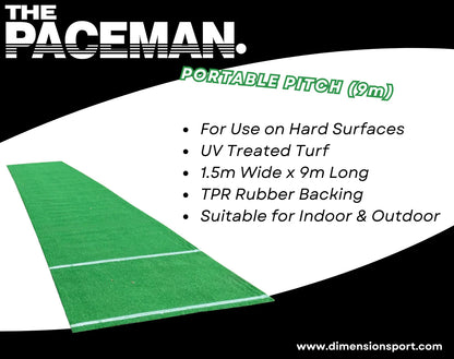 Paceman Batting Portable Pitch/Mat 9 Meter