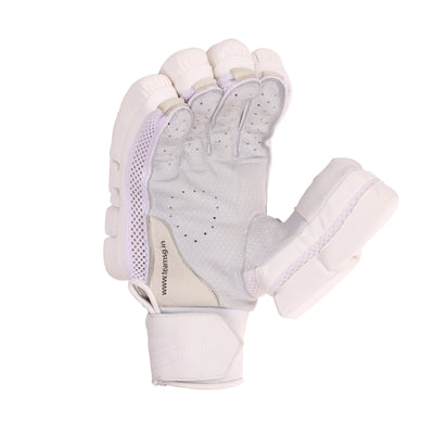 SG Hilite White Cricket Batting Gloves - Senior