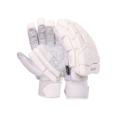 SG Hilite White Cricket Batting Gloves - Senior