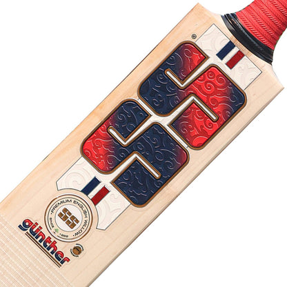 SS Gunther Red Cricket Bat - Senior