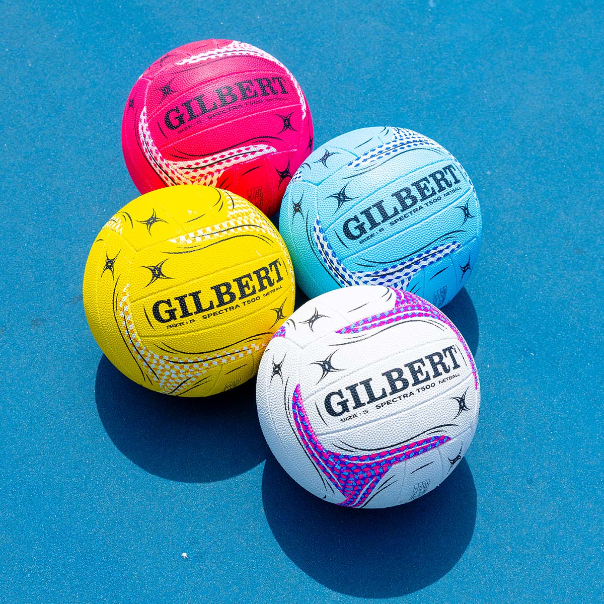 Gilbert Spectra T500 Blue Netball - Size 5