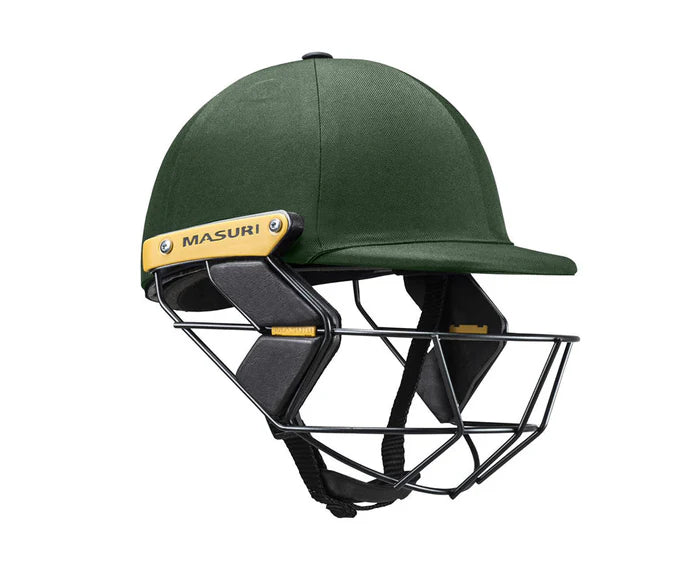 Masuri T Line Steel Grille Cricket Helmet - Junior Green