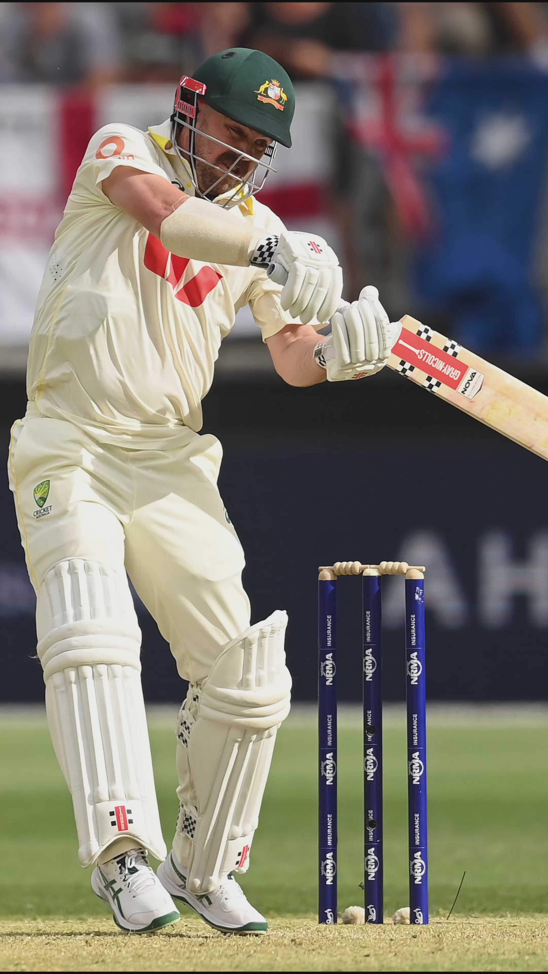 Load video: Gray Nicolls Nova Travis Head TH123 Replica Cricket Bat - Senior