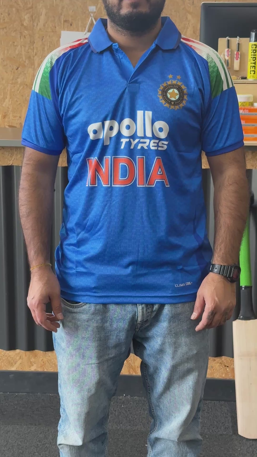 Load video: Indian Cricket Team Jersey 2025 Replica