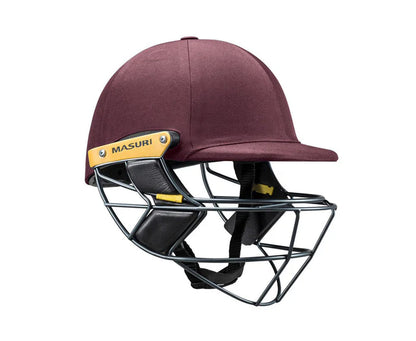 Masuri E Line Steel Grille Cricket Helmet - Senior Maroon