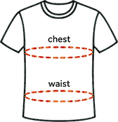chest waist diagram