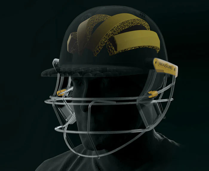 Masuri True Fit 3D E Line Steel Grille Cricket Helmet - Senior Navy