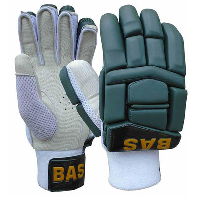 BAS Vintage Classic Batting Coloured Cricket Gloves - Adult Bottle Green