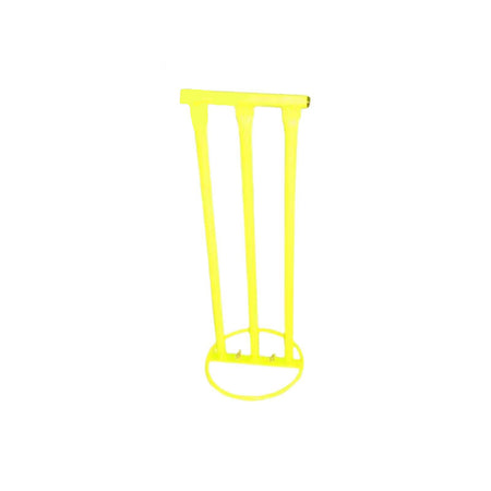Cricket Round Metal Base Stump - Yellow