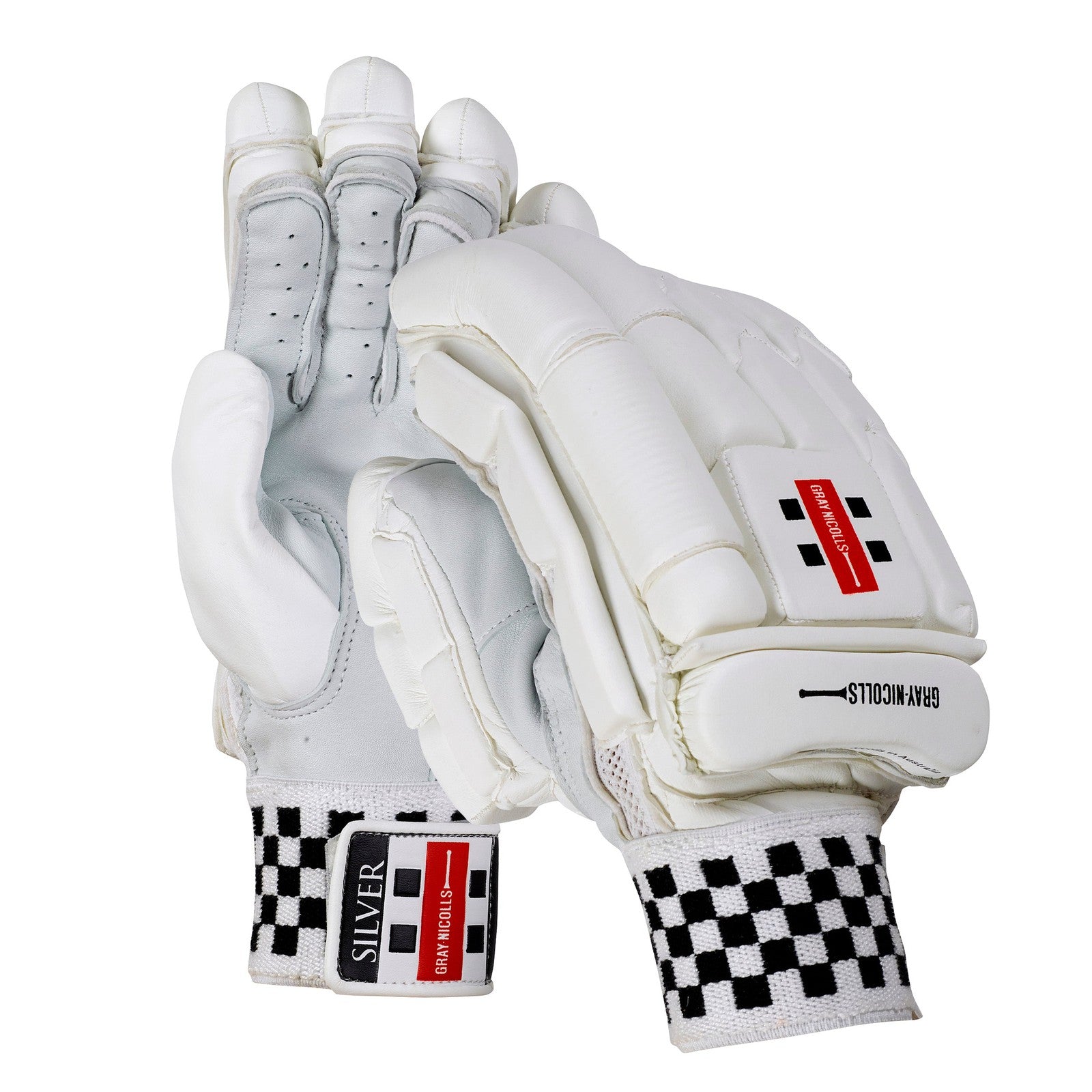 Gray Nicolls Silver Batting Gloves - Senior Large