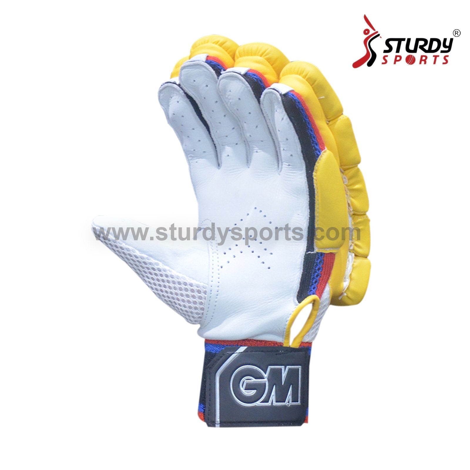 Gunn & Moore GM Mythos 606 Coloured Batting Gloves Yellow - Mens