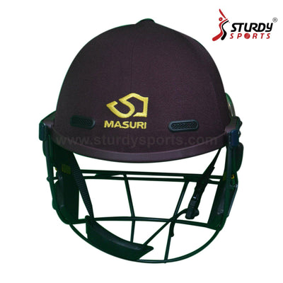Masuri E Line Titanium Maroon Cricket Helmet - Senior