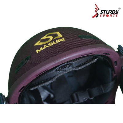Masuri E Line Titanium Maroon Cricket Helmet - Senior