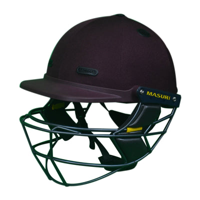 Masuri E Line Titanium Maroon Cricket Helmet - Senior