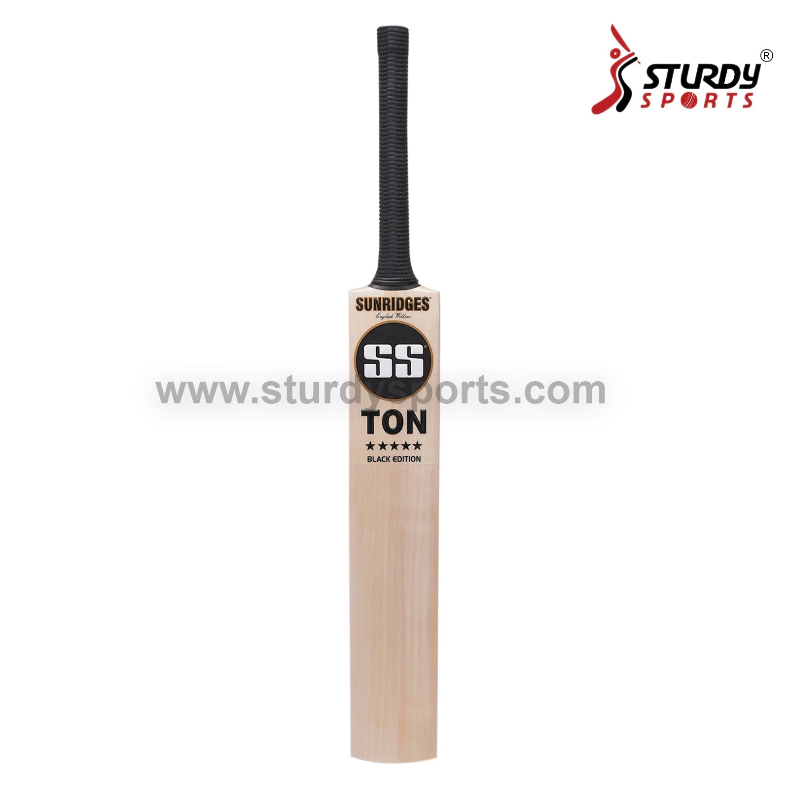 SS Ton Retro Range Black Edition Cricket Bat - Senior