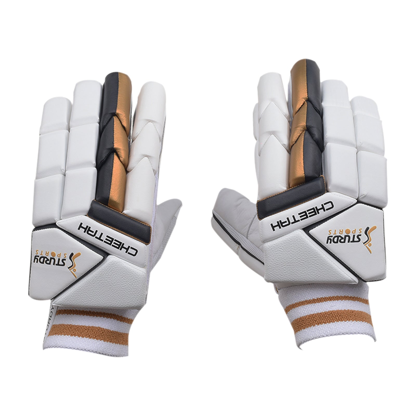 Sturdy Cheetah Batting Gloves - Senior